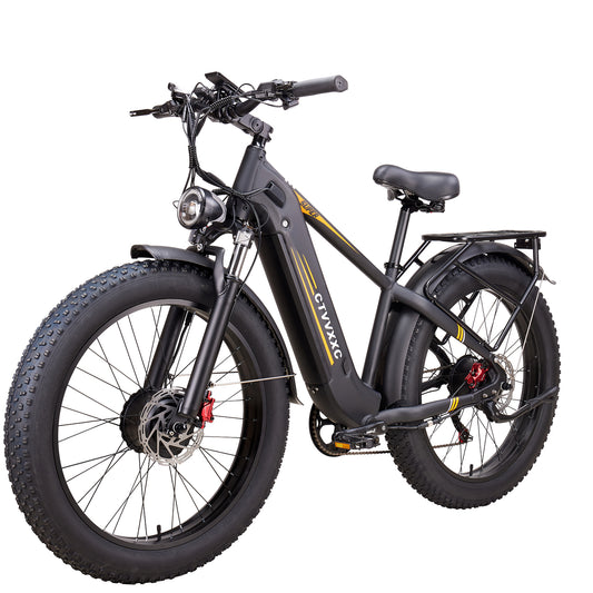 CTVVXXC 6000W Dual Motor Fat Tire Ebike Integrated Battery