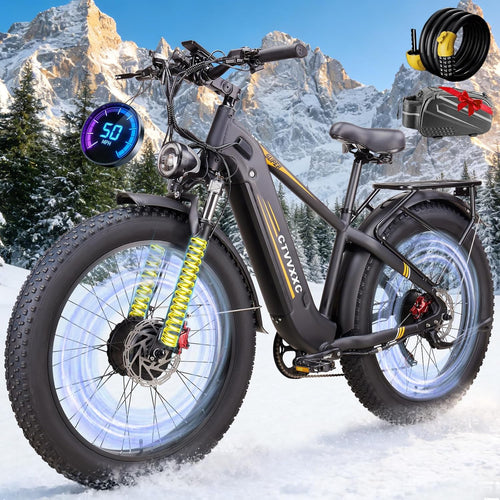 CTVVXXC Integrated Battery Fat Tire Electric Bike