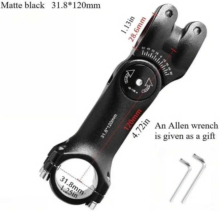 CTVVXXC 31.8mm Adjustable Bike Stem