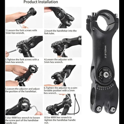 CTVVXXC 31.8mm Adjustable Bike Stem