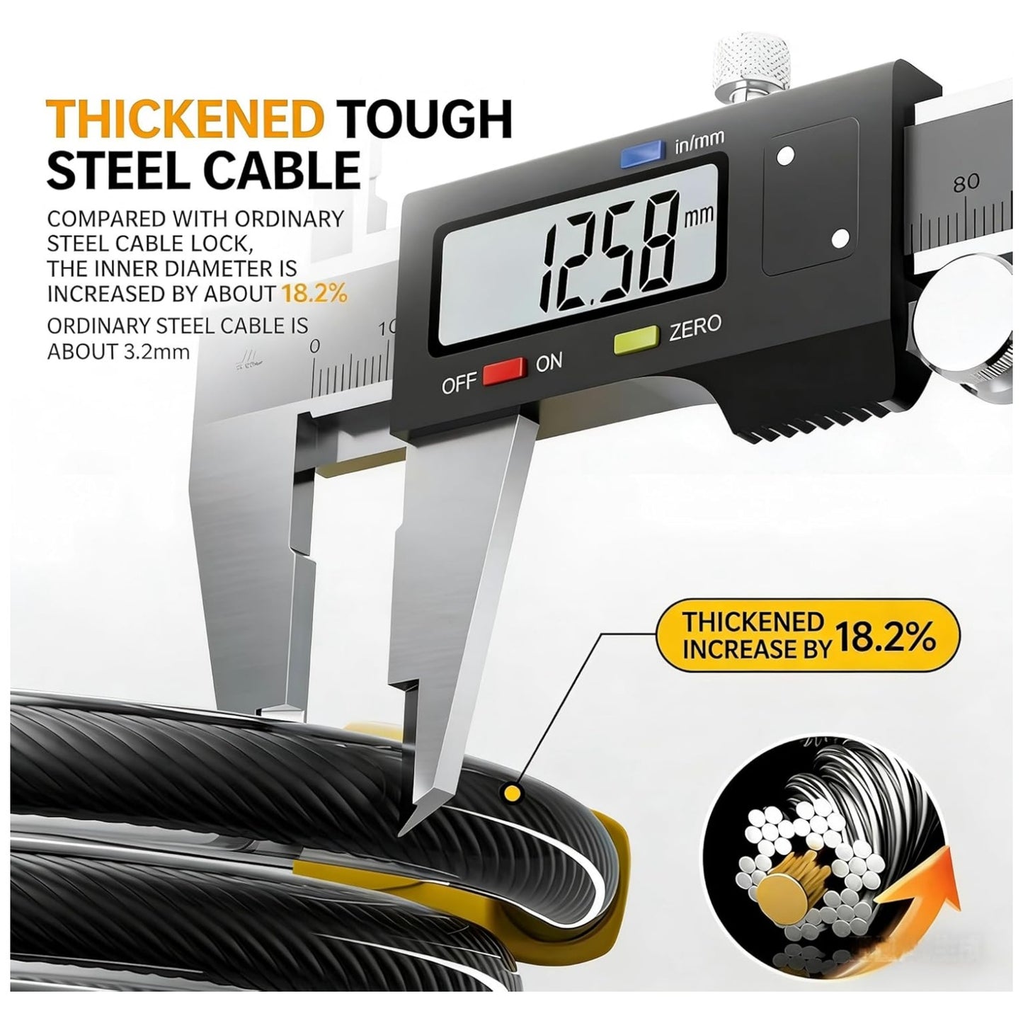 CTVVXXC Heavy Duty Anti-Theft Bike Chain Locks