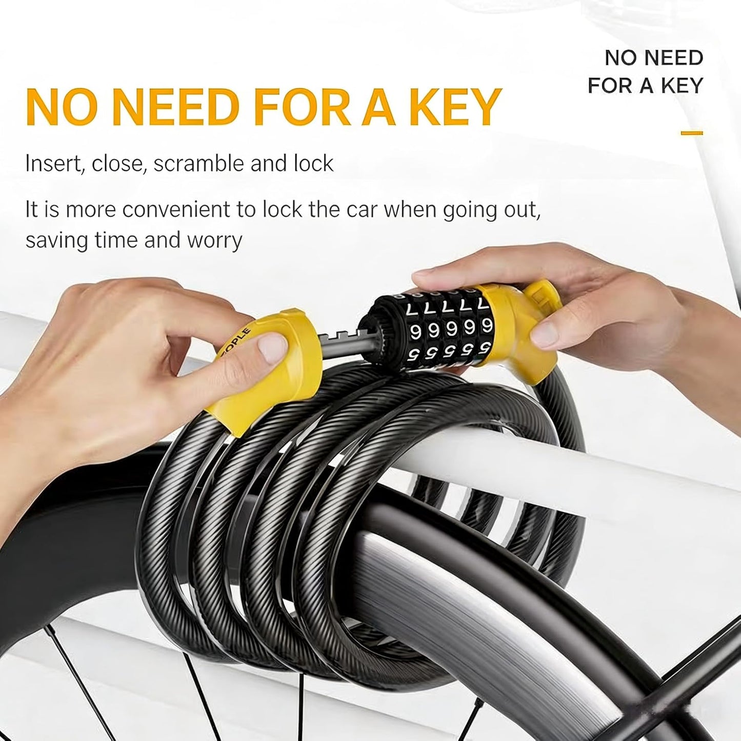 CTVVXXC Heavy Duty Anti-Theft Bike Chain Locks
