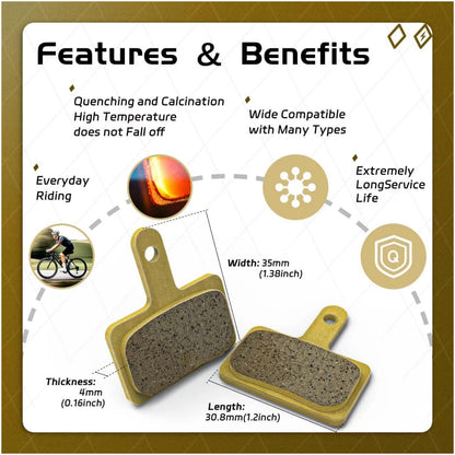 CTVVXXC 1 Pair Bike Disc Brake Pads